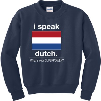 T Shirt I Speak Dutch Bilingual People Funny Gift Teacher Professor Kids Sweatshirt