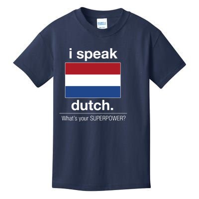 T Shirt I Speak Dutch Bilingual People Funny Gift Teacher Professor Kids T-Shirt