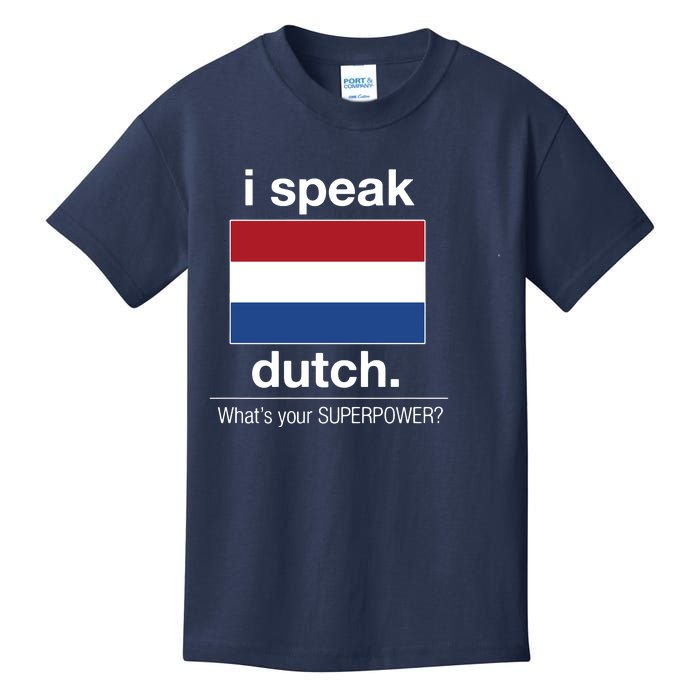 T Shirt I Speak Dutch Bilingual People Funny Gift Teacher Professor Kids T-Shirt