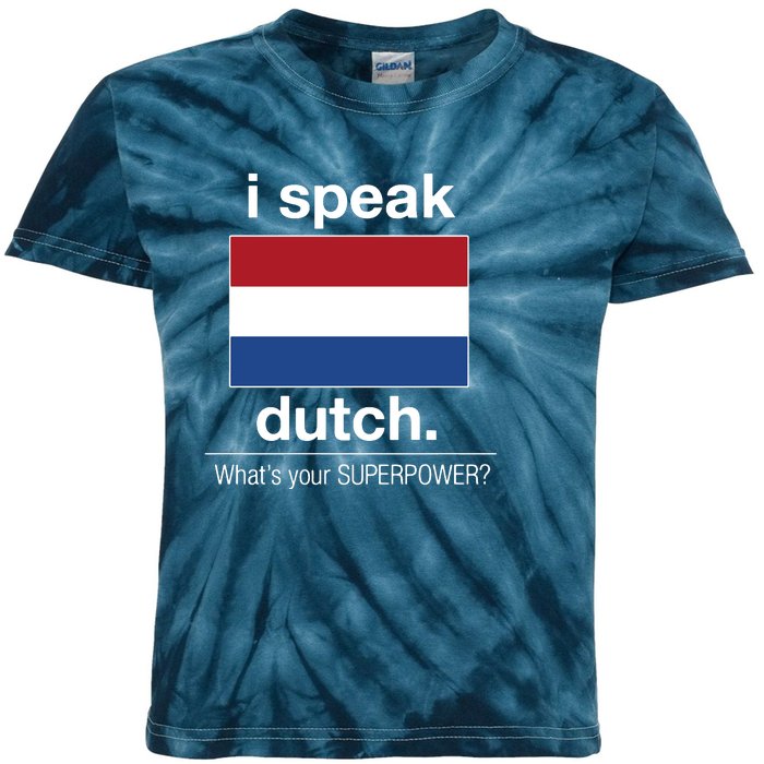 T Shirt I Speak Dutch Bilingual People Funny Gift Teacher Professor Kids Tie-Dye T-Shirt