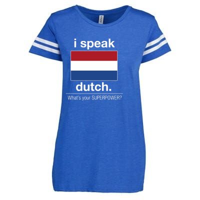 T Shirt I Speak Dutch Bilingual People Funny Gift Teacher Professor Enza Ladies Jersey Football T-Shirt