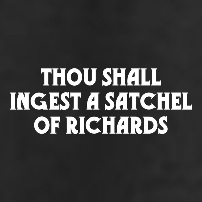 Thou Shall Ingest A Satchel Of Richards Eat A Bag Of Dicks Gift 25L Jumbo Tote