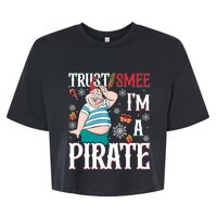 Trust Smee IM A Pirate Mr Smee Santa Christmas Xmas Bella+Canvas Jersey Crop Tee