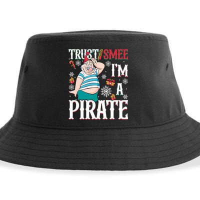 Trust Smee IM A Pirate Mr Smee Santa Christmas Xmas Sustainable Bucket Hat