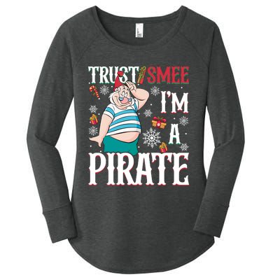 Trust Smee IM A Pirate Mr Smee Santa Christmas Xmas Women's Perfect Tri Tunic Long Sleeve Shirt