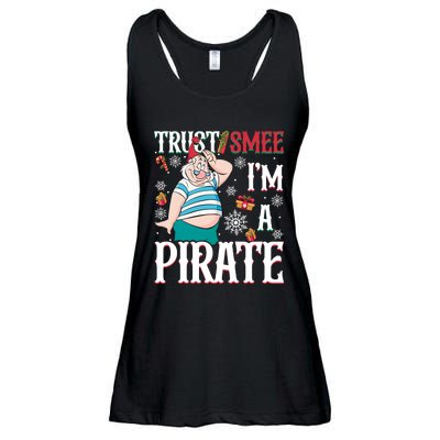 Trust Smee IM A Pirate Mr Smee Santa Christmas Xmas Ladies Essential Flowy Tank