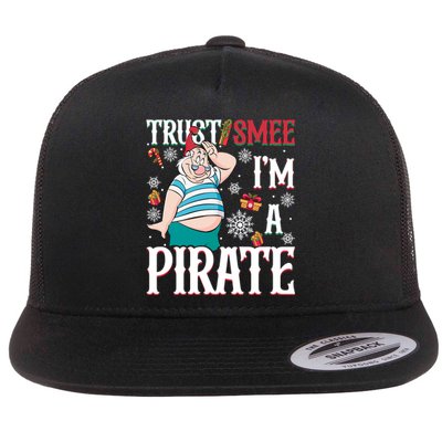 Trust Smee IM A Pirate Mr Smee Santa Christmas Xmas Flat Bill Trucker Hat