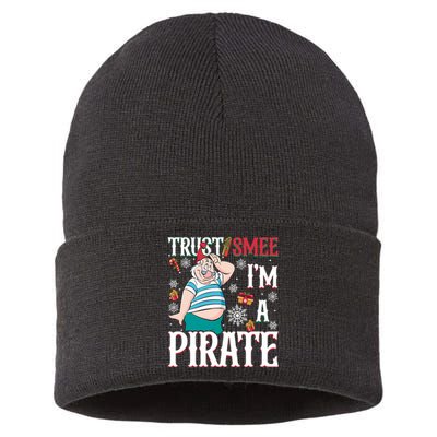 Trust Smee IM A Pirate Mr Smee Santa Christmas Xmas Sustainable Knit Beanie