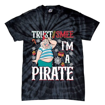 Trust Smee IM A Pirate Mr Smee Santa Christmas Xmas Tie-Dye T-Shirt