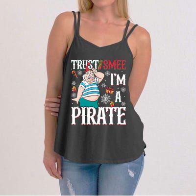 Trust Smee IM A Pirate Mr Smee Santa Christmas Xmas Women's Strappy Tank