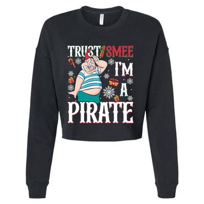 Trust Smee IM A Pirate Mr Smee Santa Christmas Xmas Cropped Pullover Crew