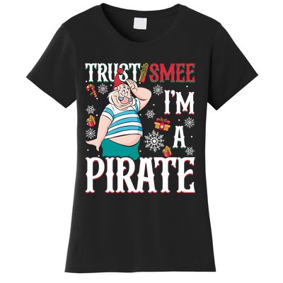 Trust Smee IM A Pirate Mr Smee Santa Christmas Xmas Women's T-Shirt