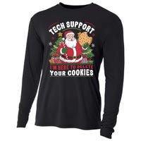 Tech Support IM Here To Delete Your Cookies Cooling Performance Long Sleeve Crew