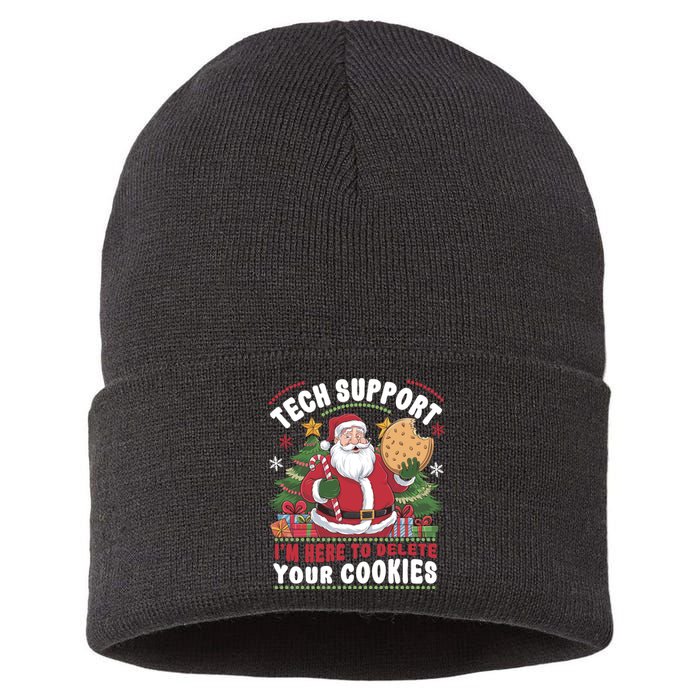 Tech Support IM Here To Delete Your Cookies Sustainable Knit Beanie