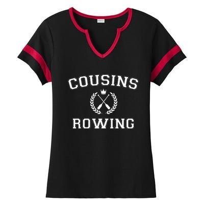 The Summer I TurnedPretty Cousins Rowing Ladies Halftime Notch Neck Tee