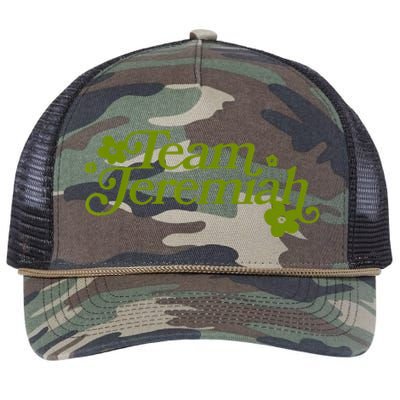 The Summer I Turned Pretty Team Jeremiah Floral Retro Rope Trucker Hat Cap