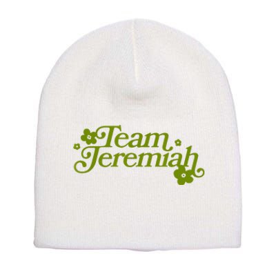 The Summer I Turned Pretty Team Jeremiah Floral Short Acrylic Beanie