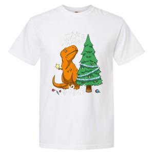 The Struggle Is Real Dinosaur Trex Christmas Tree Xmas Funny  Garment-Dyed Heavyweight T-Shirt