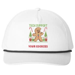 Tech Support I'M Here To Delete Your Cookies Snapback Five-Panel Rope Hat