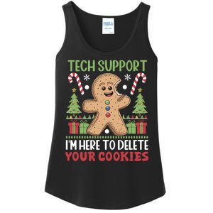 Tech Support I'M Here To Delete Your Cookies Ladies Essential Tank