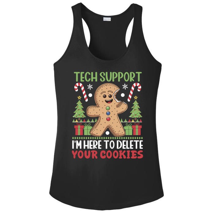 Tech Support I'M Here To Delete Your Cookies Ladies PosiCharge Competitor Racerback Tank