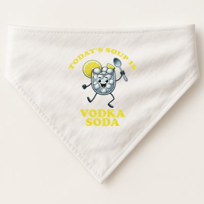 TodayS Soup Is Vodka Soda USA-Made Doggie Bandana