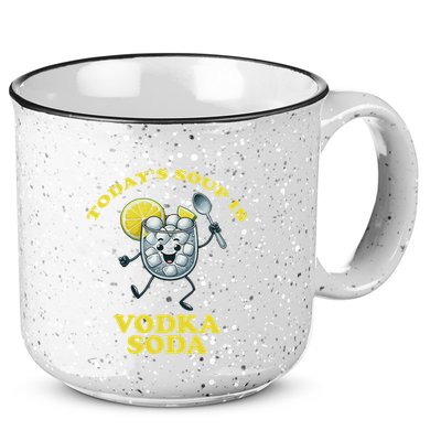 TodayS Soup Is Vodka Soda 15oz Campfire Ceramic Mug