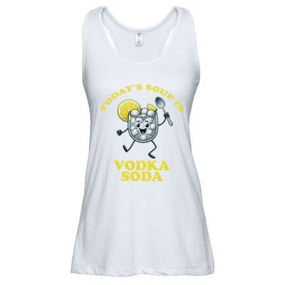 TodayS Soup Is Vodka Soda Ladies Essential Flowy Tank