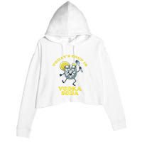 TodayS Soup Is Vodka Soda Crop Fleece Hoodie