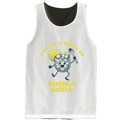 TodayS Soup Is Vodka Soda Mesh Reversible Basketball Jersey Tank