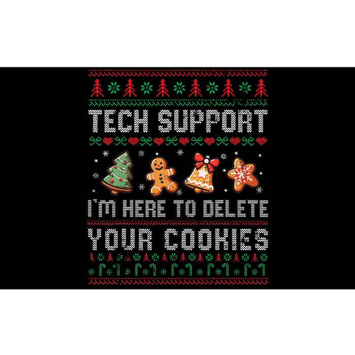 Tech Support IM Here To Delete Your Cookies Christmas Xmas Gift Bumper Sticker