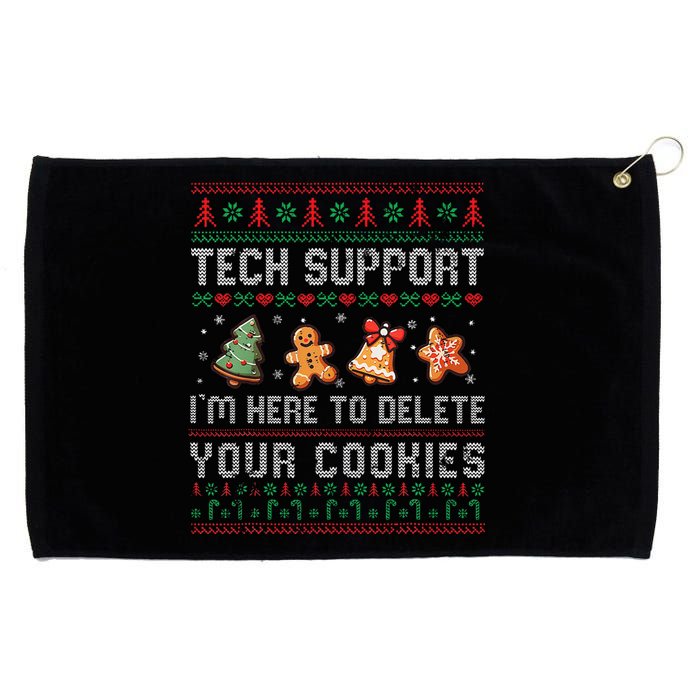 Tech Support IM Here To Delete Your Cookies Christmas Xmas Gift Grommeted Golf Towel