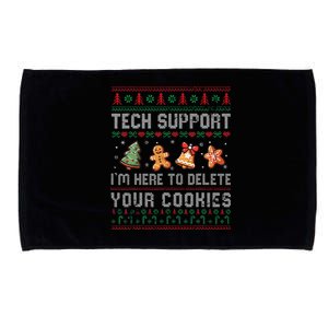 Tech Support IM Here To Delete Your Cookies Christmas Xmas Gift Microfiber Hand Towel