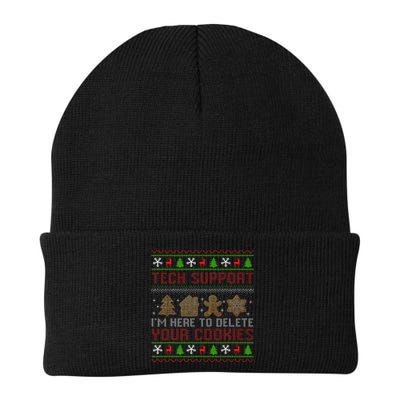Tech Support IM Here To Delete Your Cookies Christmas Xmas Knit Cap Winter Beanie