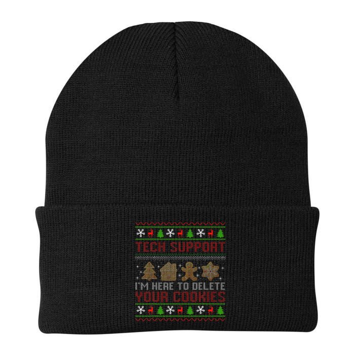Tech Support IM Here To Delete Your Cookies Christmas Xmas Knit Cap Winter Beanie