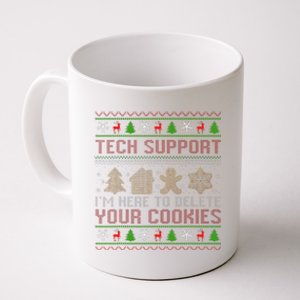 Tech Support IM Here To Delete Your Cookies Christmas Xmas Coffee Mug