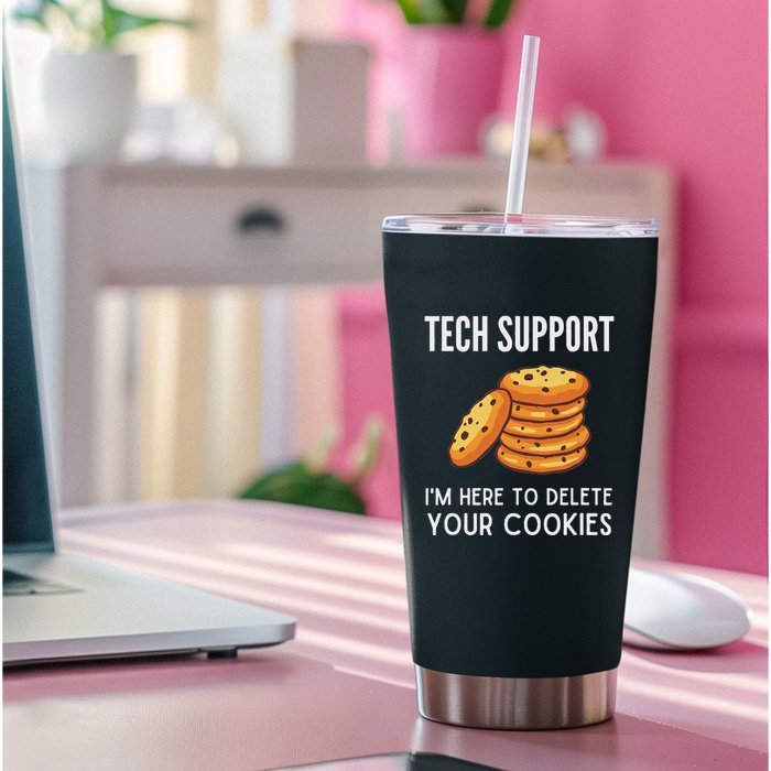 Tech Support IM Here To Delete Your Cookies Tech Support Permanent Decal Sticker