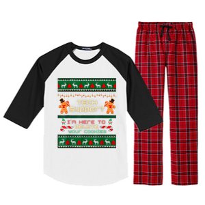 Tech Support IM Here To Delete Your Cookies Christmas Xmas Raglan Sleeve Pajama Set