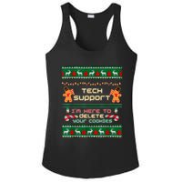 Tech Support IM Here To Delete Your Cookies Christmas Xmas Ladies PosiCharge Competitor Racerback Tank