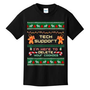 Tech Support IM Here To Delete Your Cookies Christmas Xmas Kids T-Shirt