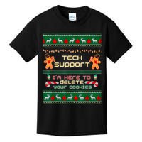 Tech Support IM Here To Delete Your Cookies Christmas Xmas Kids T-Shirt