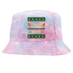 Tech Support IM Here To Delete Your Cookies Christmas Xmas Tie-Dyed Bucket Hat