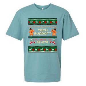 Tech Support IM Here To Delete Your Cookies Christmas Xmas Sueded Cloud Jersey T-Shirt