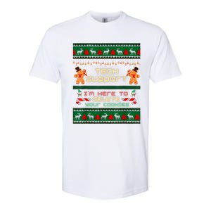 Tech Support IM Here To Delete Your Cookies Christmas Xmas Softstyle CVC T-Shirt