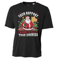 Tech Support IM Here To Delete Your Cookies Tech Christmas Cooling Performance Crew T-Shirt