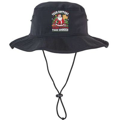 Tech Support IM Here To Delete Your Cookies Tech Christmas Legacy Cool Fit Booney Bucket Hat