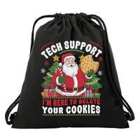 Tech Support IM Here To Delete Your Cookies Tech Christmas Drawstring Bag