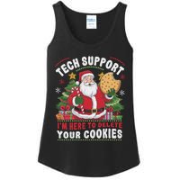 Tech Support IM Here To Delete Your Cookies Tech Christmas Ladies Essential Tank