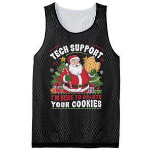 Tech Support IM Here To Delete Your Cookies Tech Christmas Mesh Reversible Basketball Jersey Tank