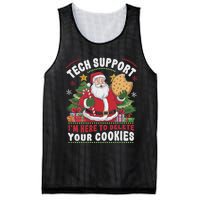 Tech Support IM Here To Delete Your Cookies Tech Christmas Mesh Reversible Basketball Jersey Tank